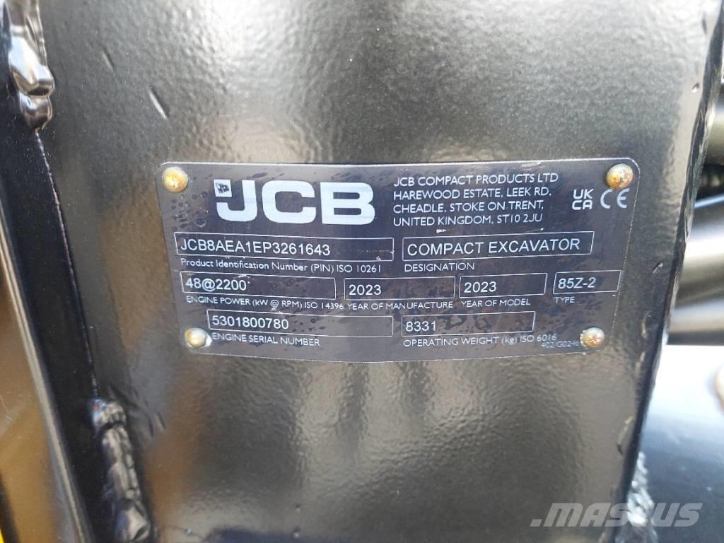 JCB 85 Z-2 중형굴삭기 7톤-28톤