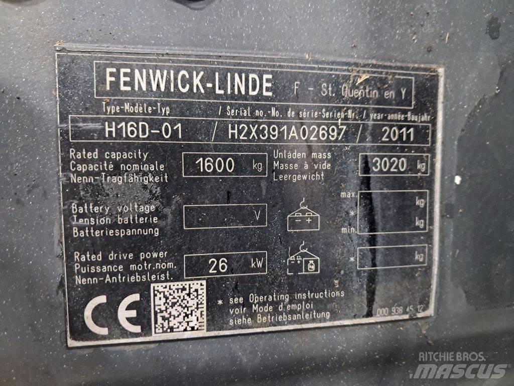 Linde H16D-01 디젤 지게차