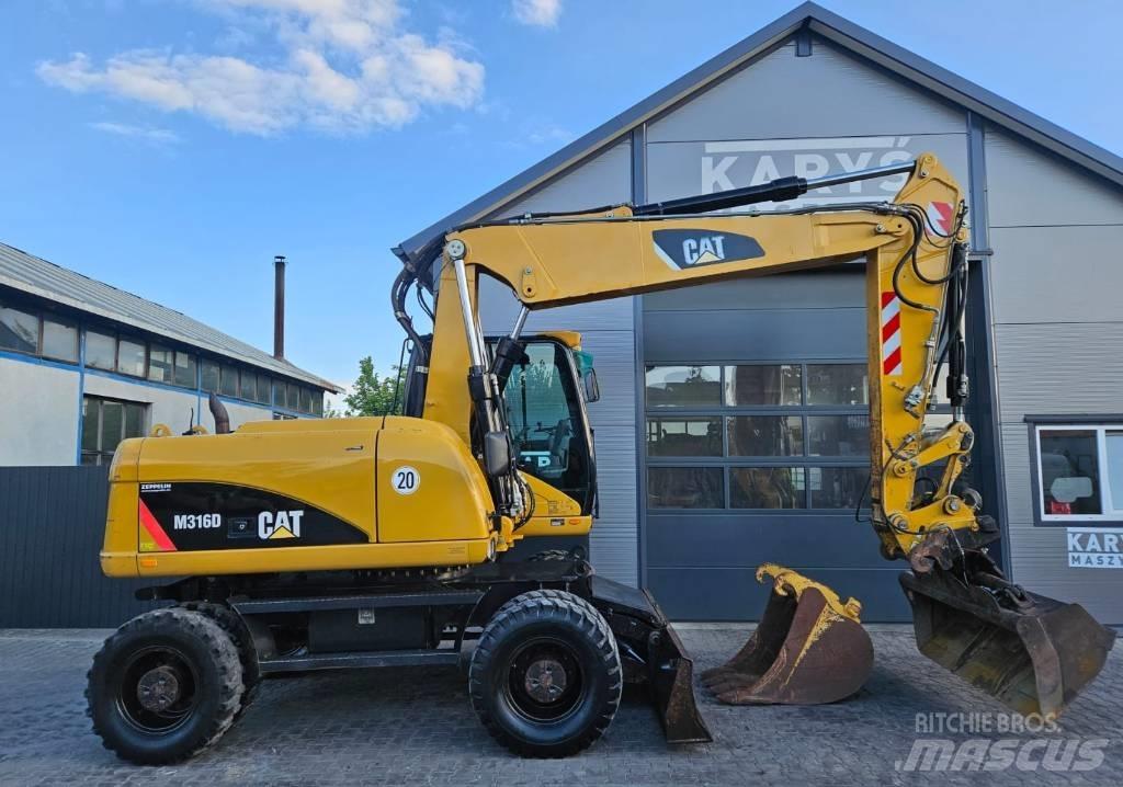 CAT 316D  휠 굴삭기