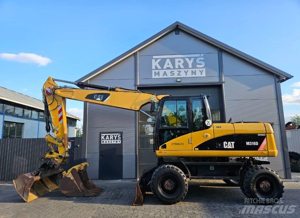 CAT 316D  휠 굴삭기
