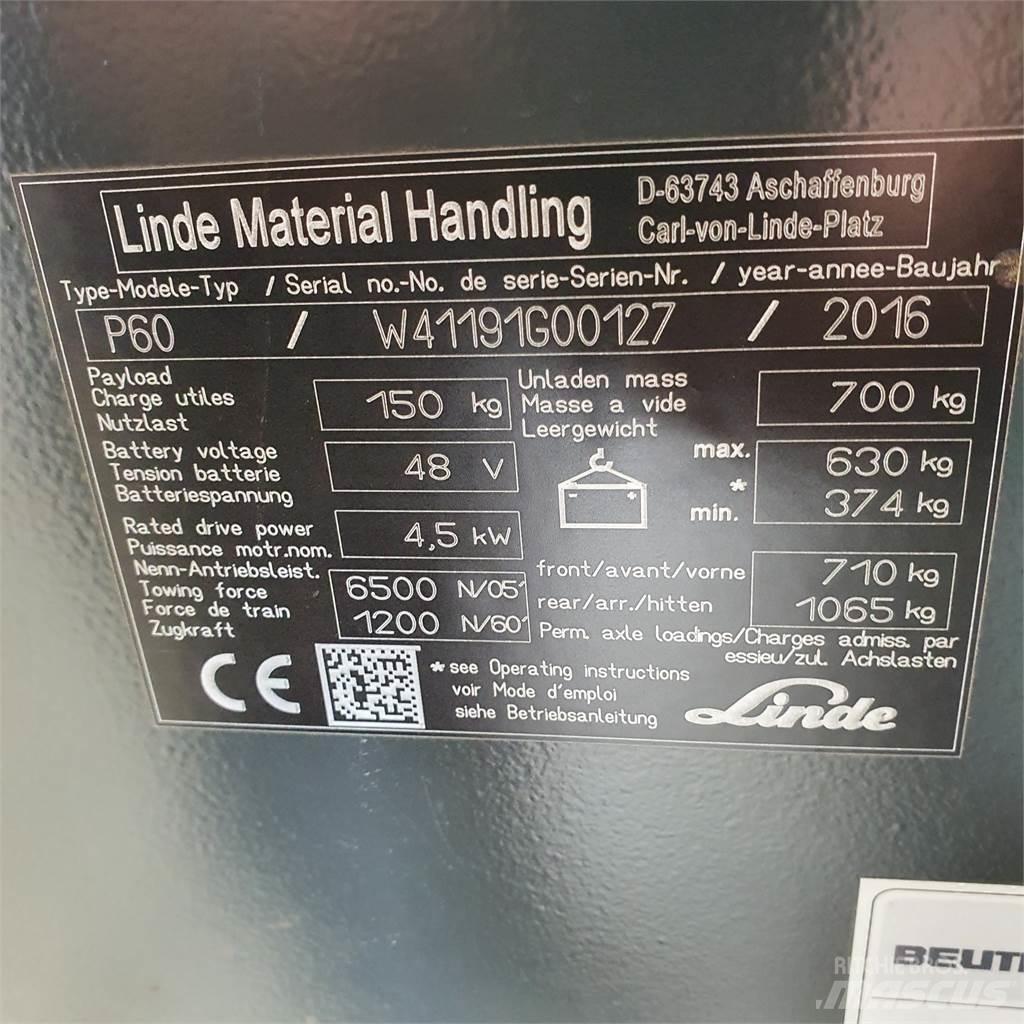 Linde P60 견인 트럭