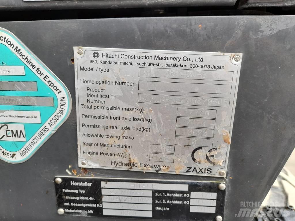 Hitachi ZX 140 W-6  휠 굴삭기