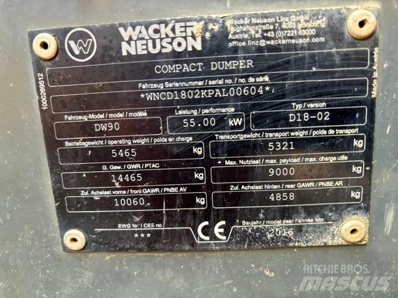 Wacker Neuson DW 90 건설현장 덤프트럭