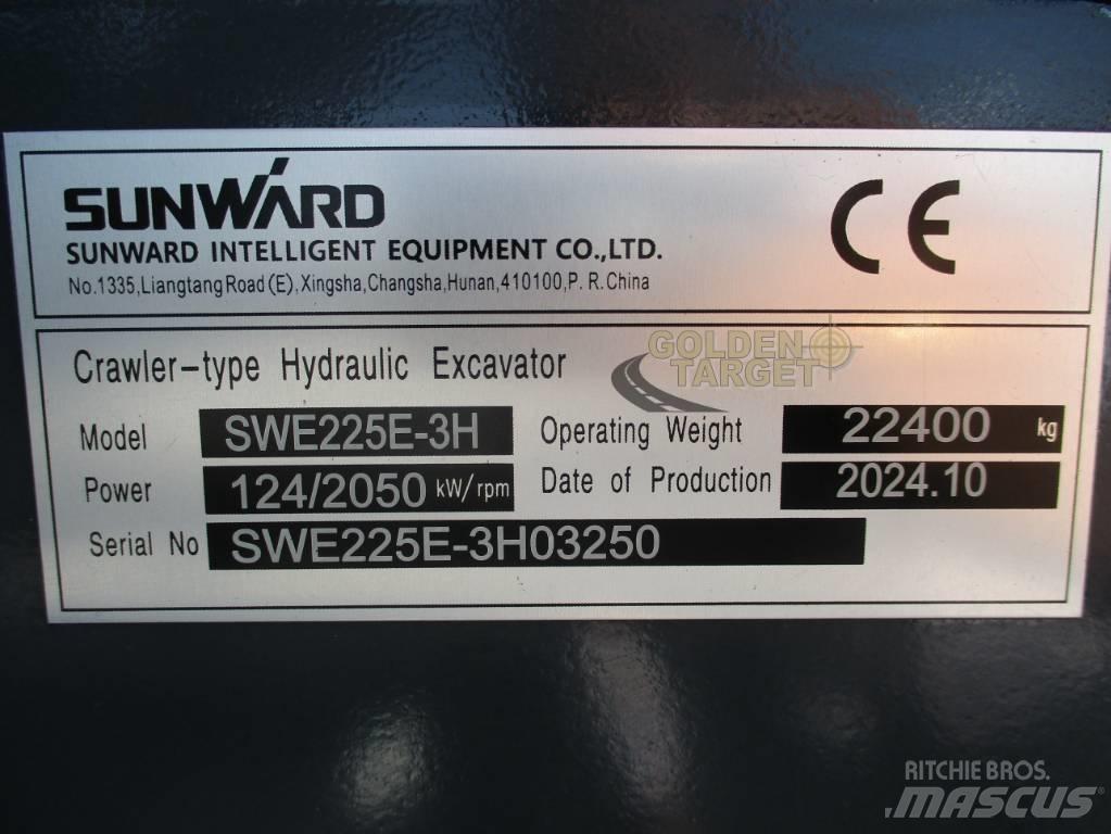 Sunward SWE 225E-3H 대형 굴삭기 29톤 이상