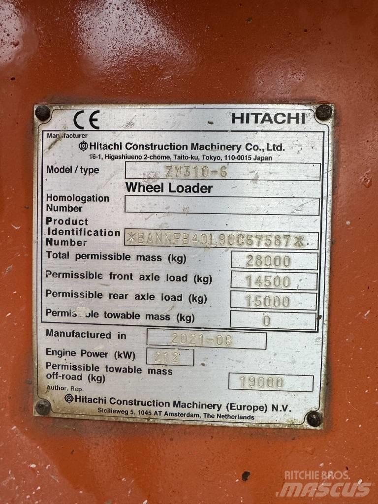 Hitachi ZW 310-6  휠로우더