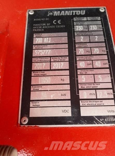 Manitou 200ATJ  RC 관절형 전동이동 리프트
