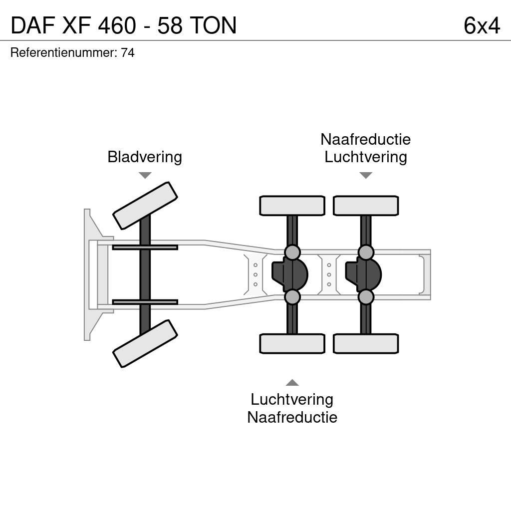 DAF XF 460 - 58 TON 트랙터 유닛