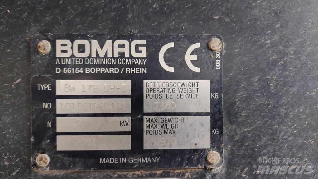 Bomag BW 178 D H-3 트윈 드럼 롤러
