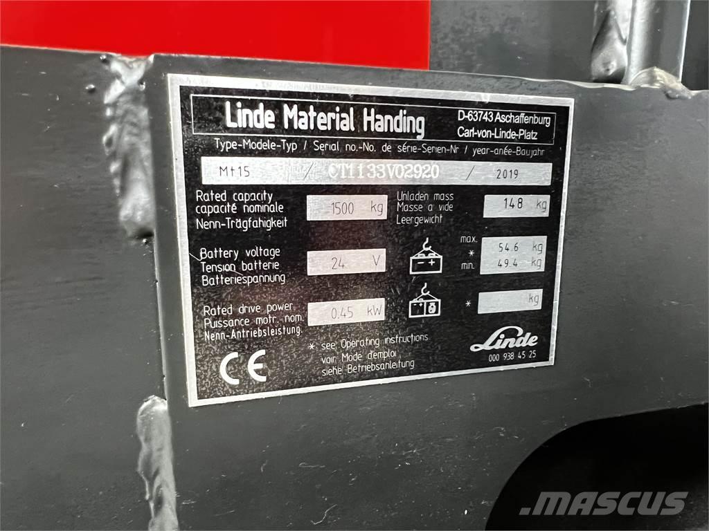 Linde MT15 포크리프트