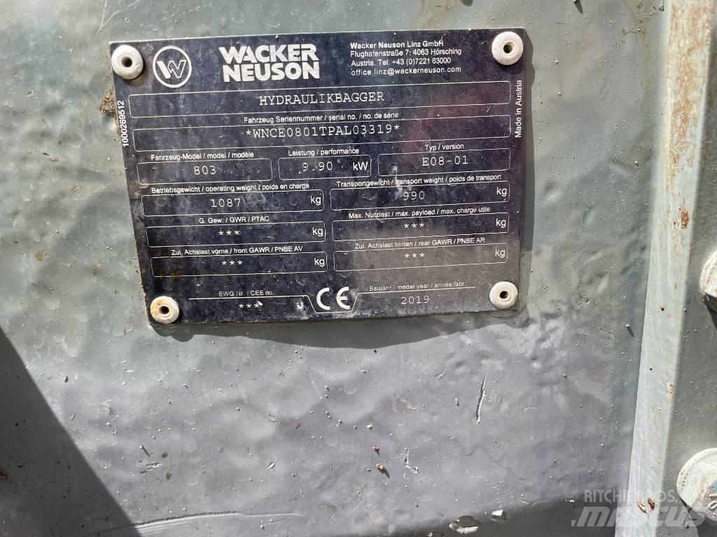 Wacker Neuson 803 소형 굴삭기 7톤 미만