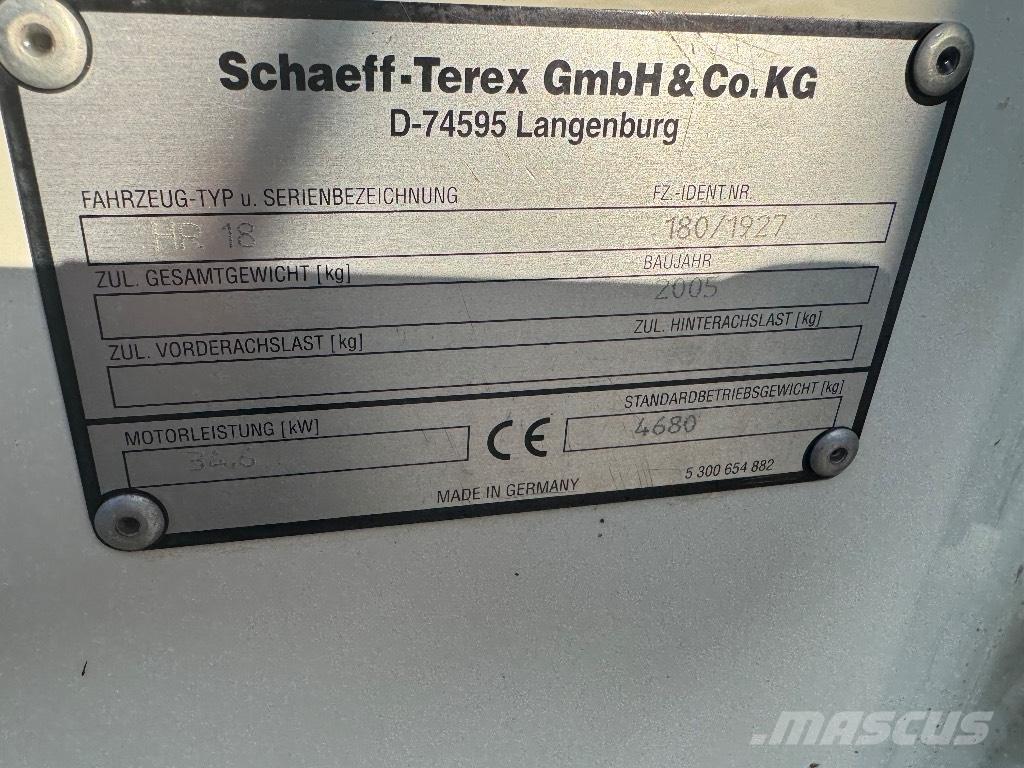 Terex HR 18 소형 굴삭기 7톤 미만