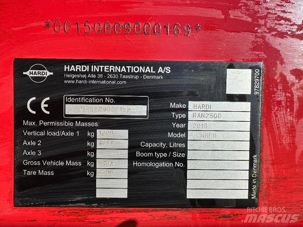 Hardi Ranger 2500 견인형 분무기