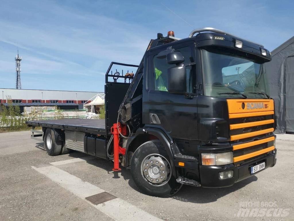 Scania P 124 크레인 트럭