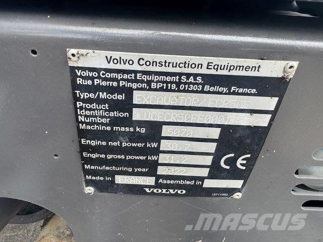 Volvo ECR50F 소형 굴삭기 7톤 미만