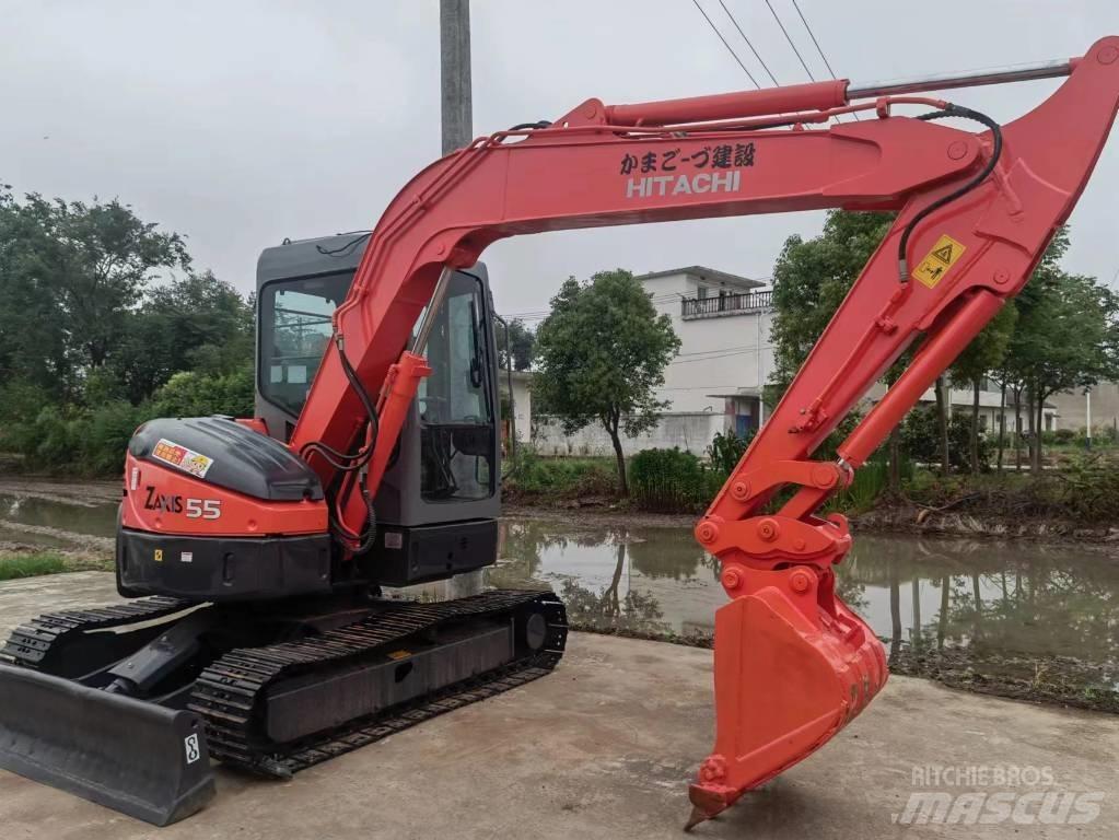 Hitachi ZX 55 UR 소형 굴삭기 7톤 미만