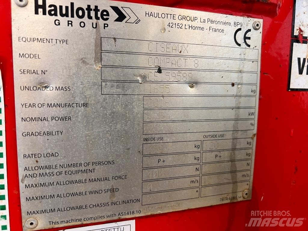 Haulotte Compact 8 가위형 리프트