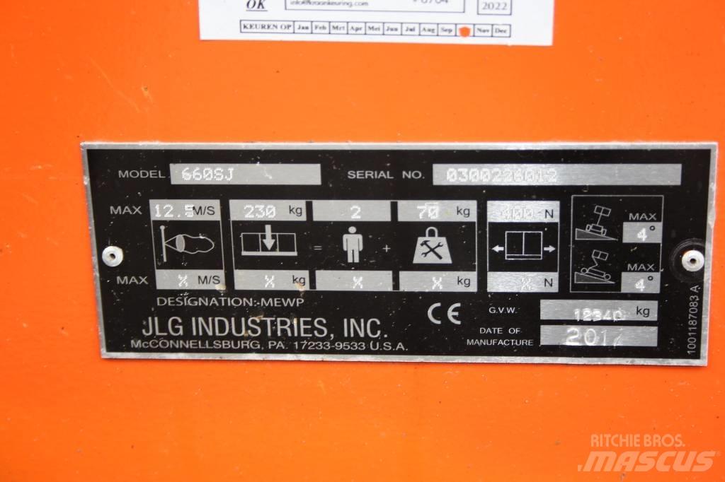 JLG 660 SJ 견인식 전동이동 리프트