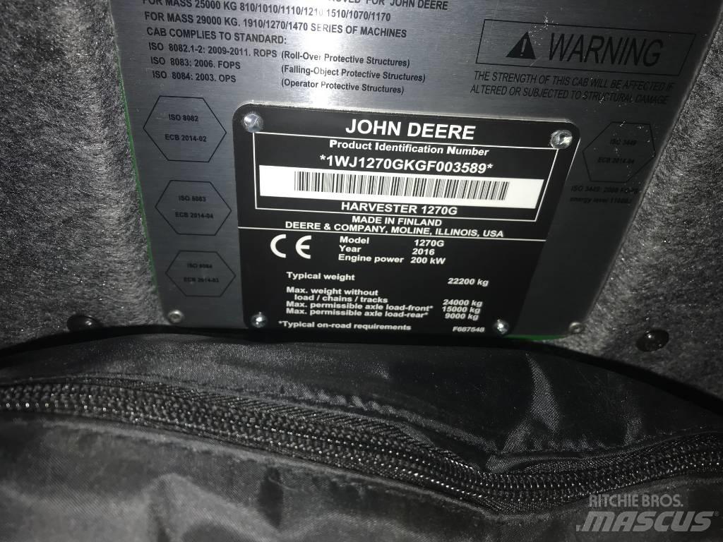 John Deere 1270G 원목 하베스터