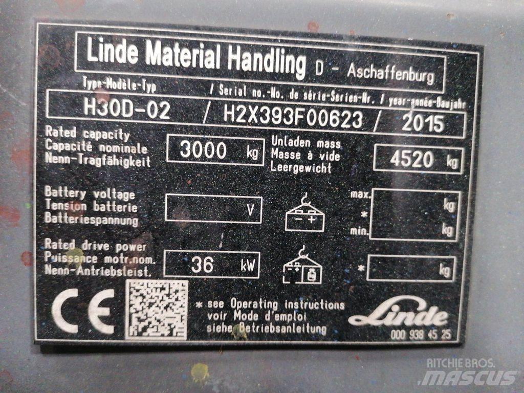 Linde H30D-02 디젤 지게차