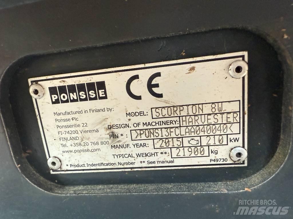Ponsse SCORPION 8W 원목 하베스터