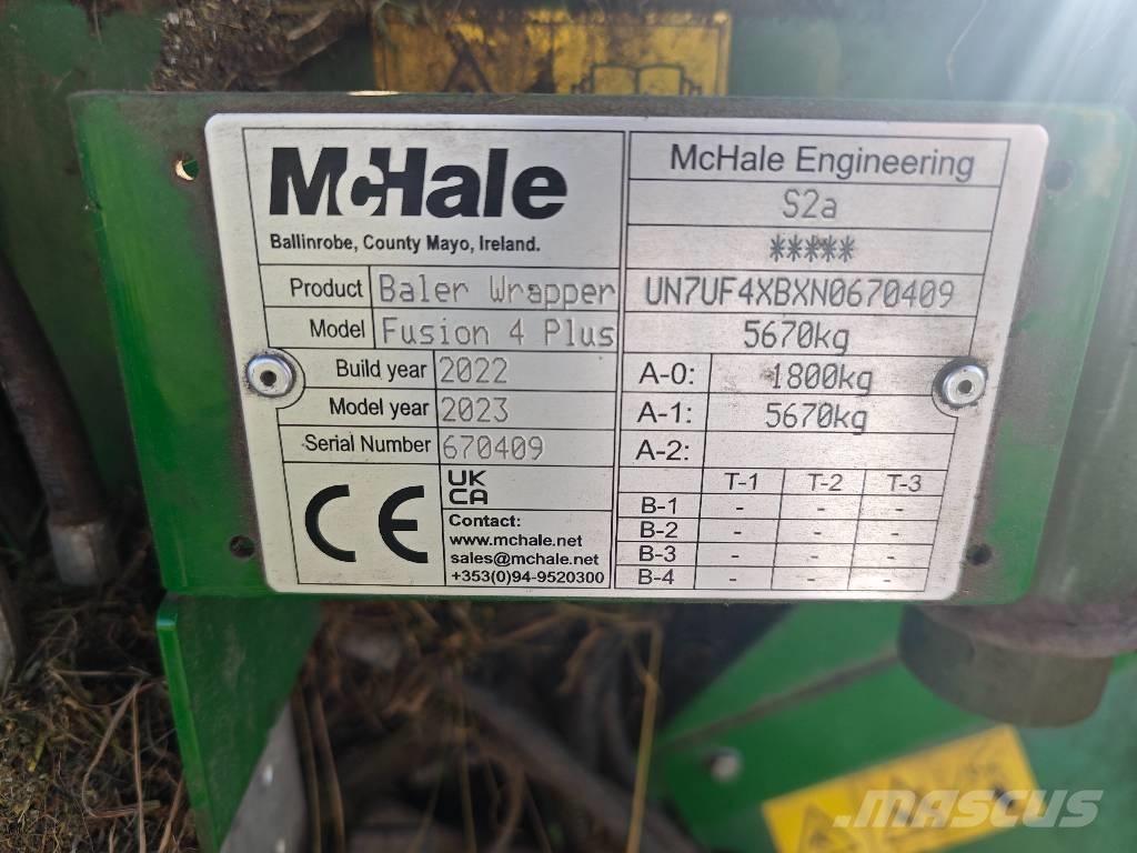 McHale Fusion 4 Plus 원형 곤포기