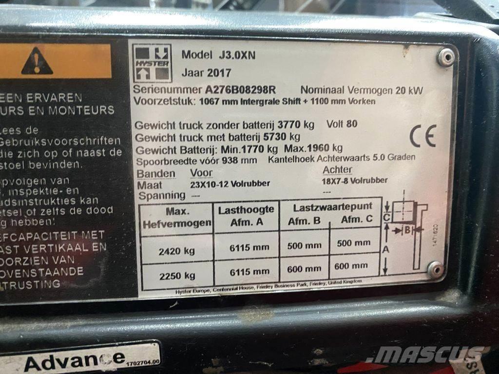 Hyster J3.0XN 전동 지게차