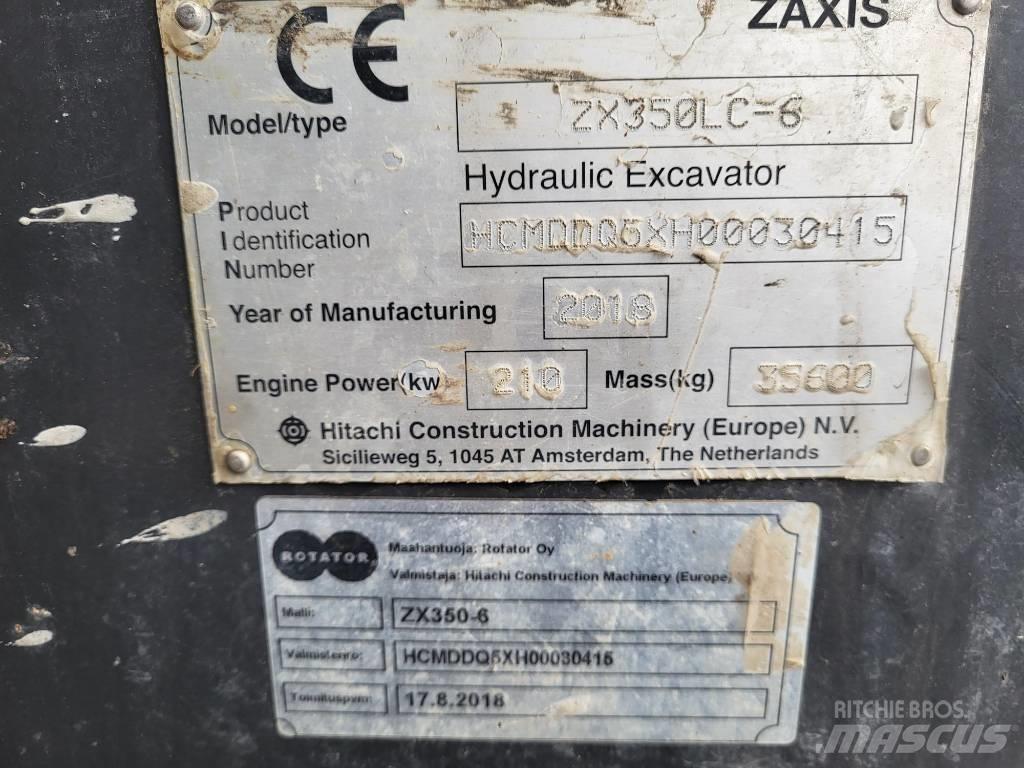 Hitachi ZX 350 LC-6 대형 굴삭기 29톤 이상