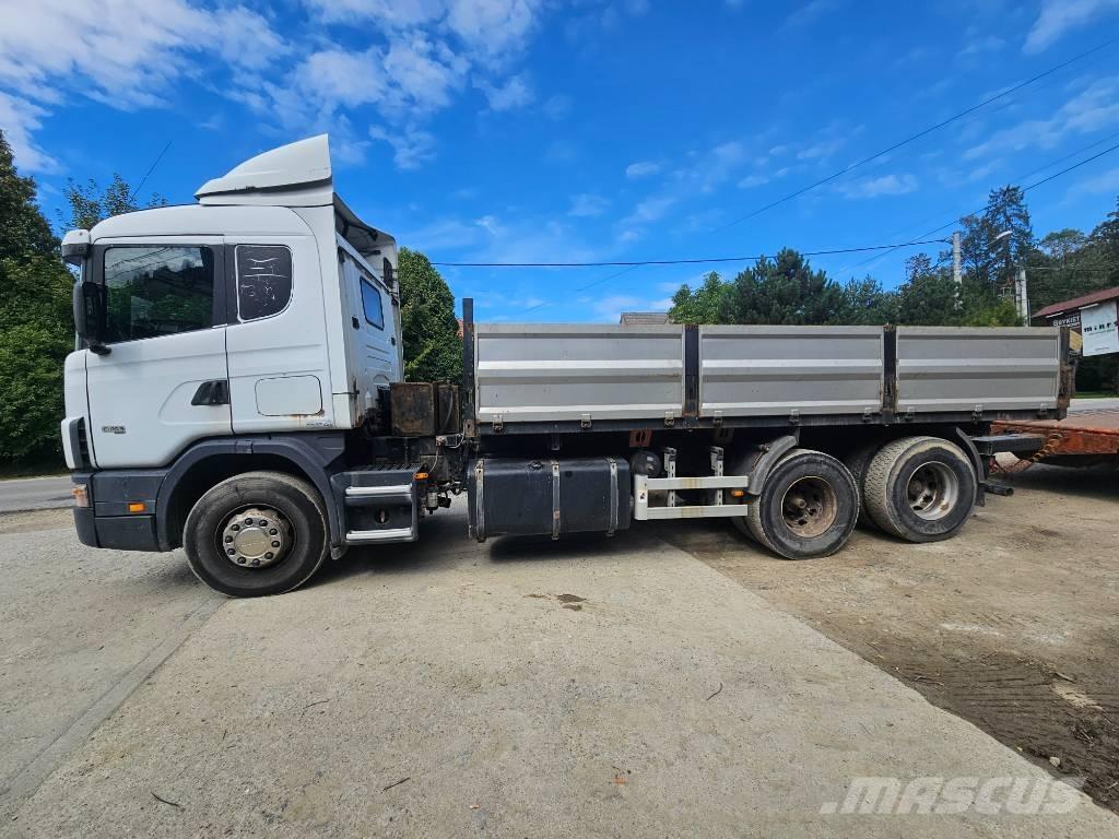 Scania 114 G 380 플랫베드/드롭사이드 트럭