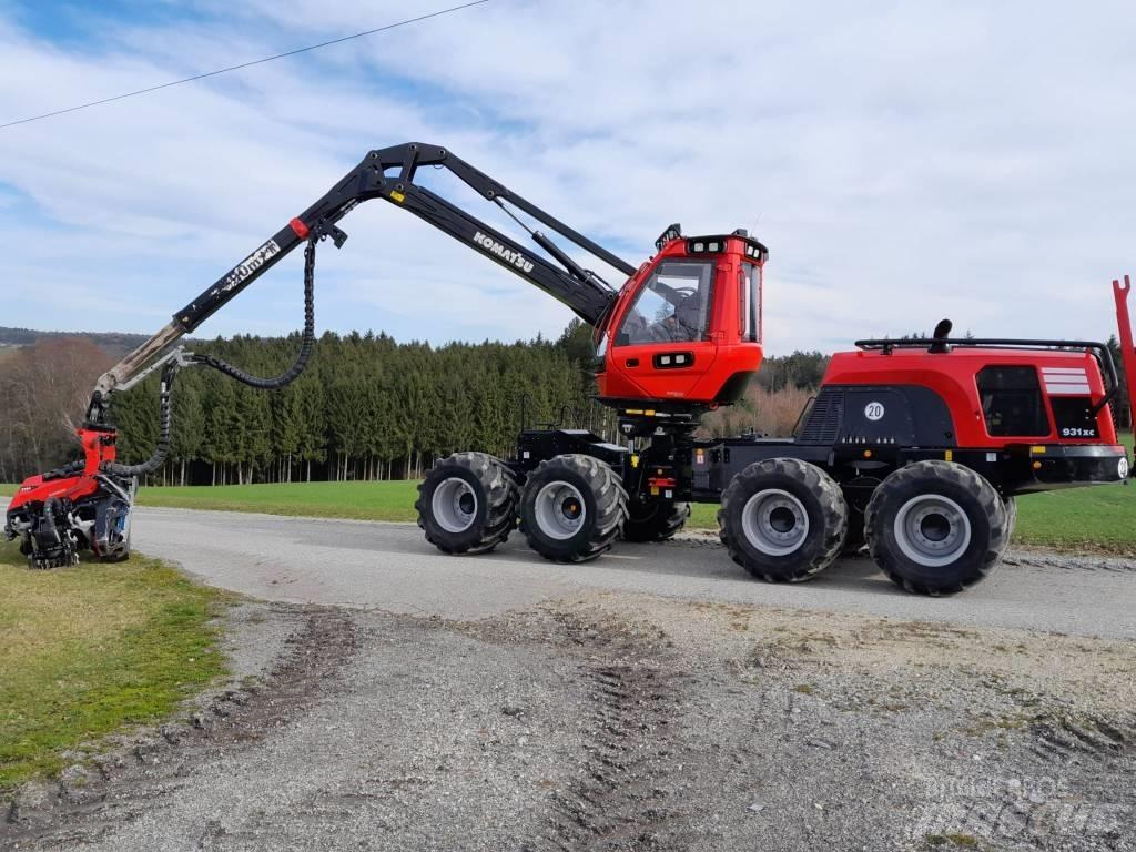 Komatsu 931xc 원목 하베스터