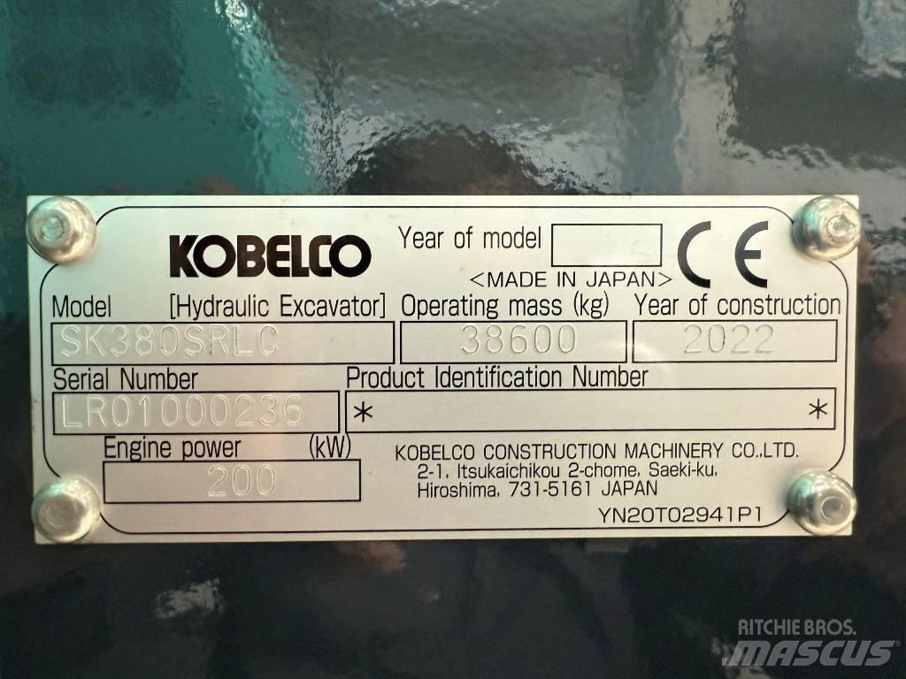 Kobelco SK380SRLC 대형 굴삭기 29톤 이상