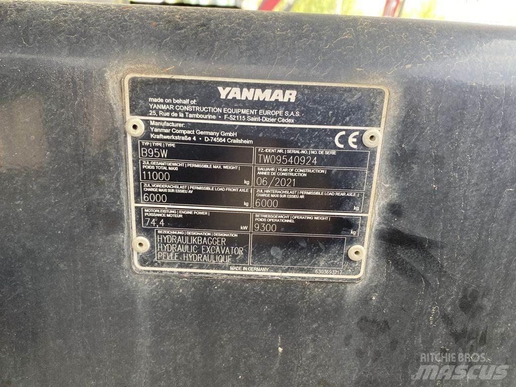 Yanmar B95W  휠 굴삭기