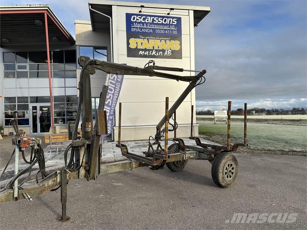  Enkelaxlad Vedkärra 임업용 트레일러