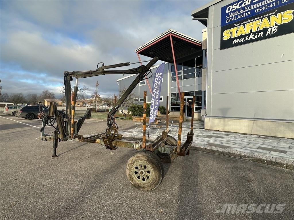  Enkelaxlad Vedkärra 임업용 트레일러