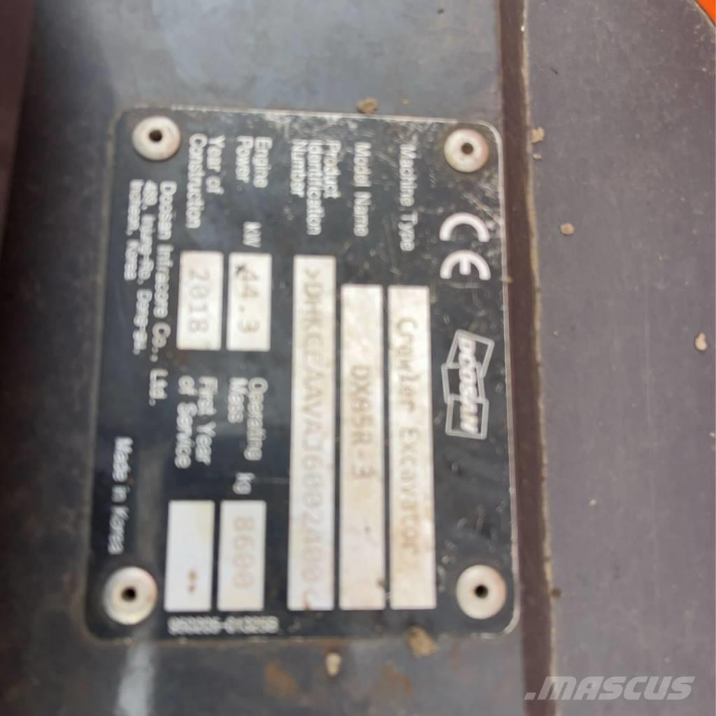 Doosan DX 85 R-3 중형굴삭기 7톤-28톤