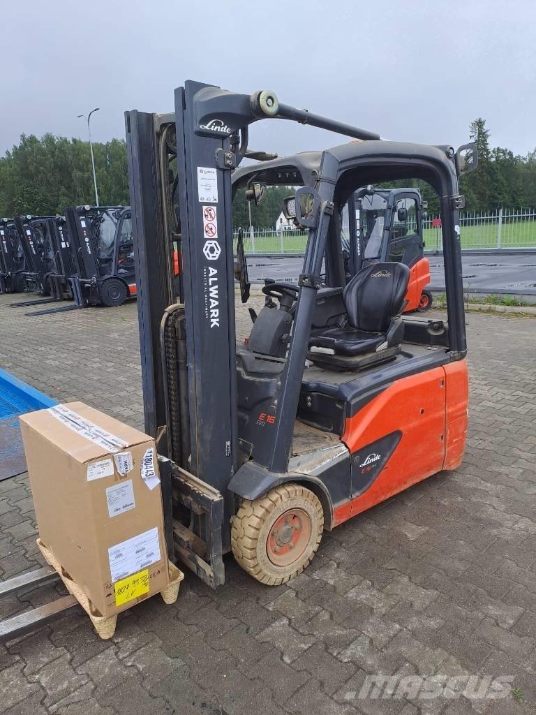 Linde E 16 전동 지게차