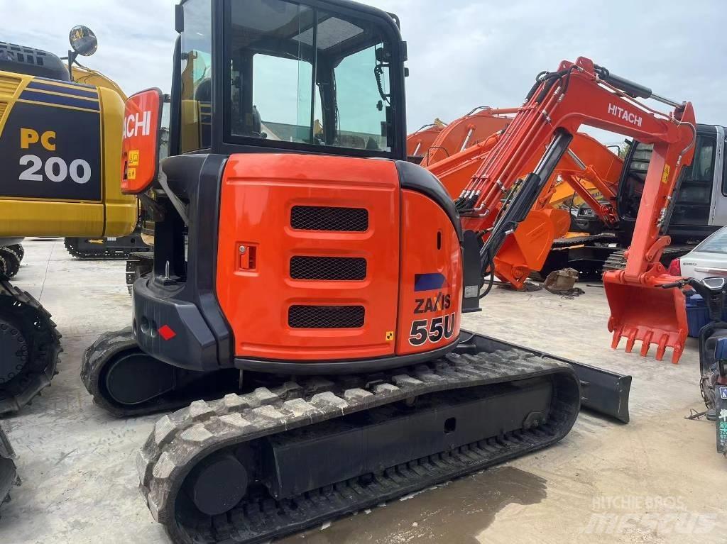 Hitachi zx55USR 소형 굴삭기 7톤 미만