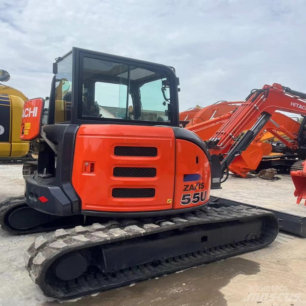 Hitachi zx55USR 소형 굴삭기 7톤 미만