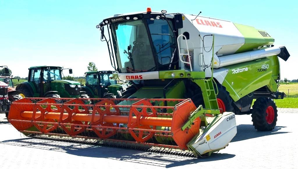 CLAAS Tucano 450 콤바인 수확기