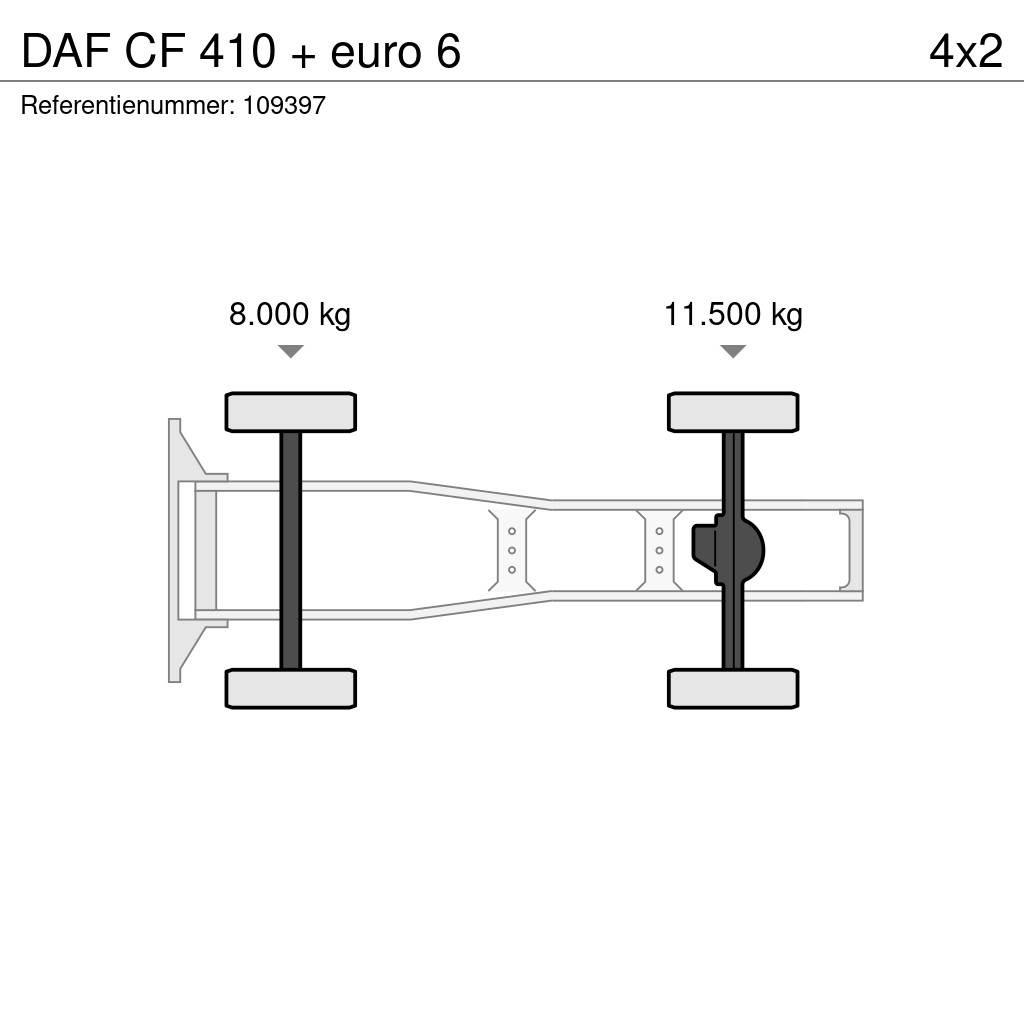 DAF CF 410 + euro 6 트랙터 유닛