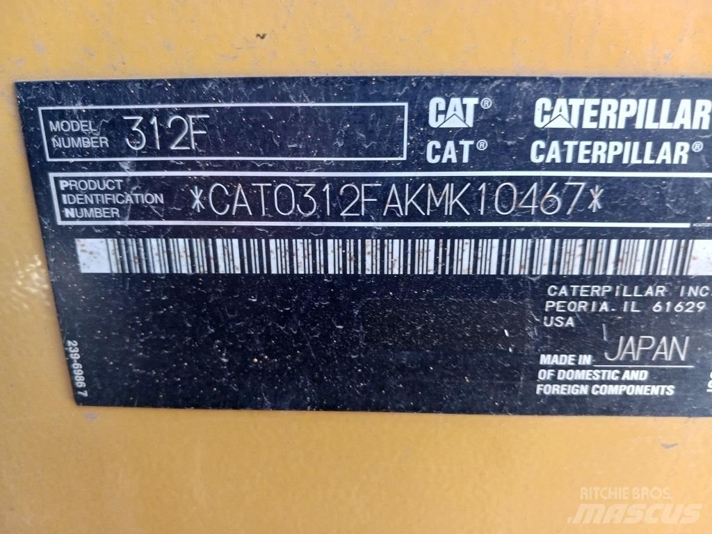 CAT 312 F 대형 굴삭기 29톤 이상