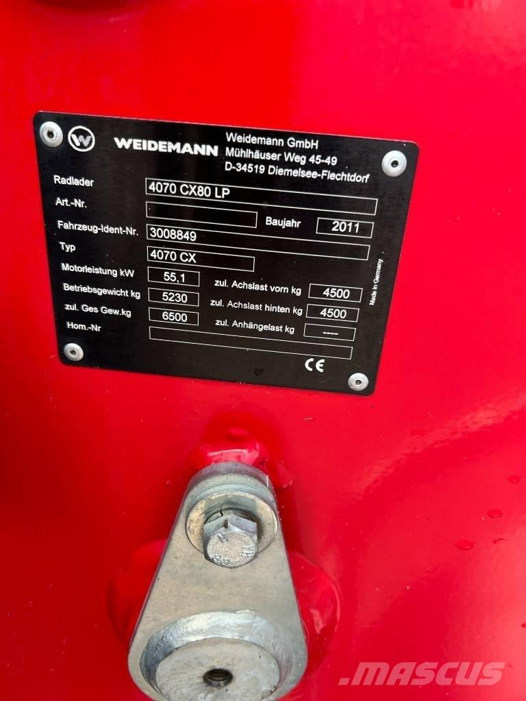 Weidemann 4070CX80LP  휠로우더