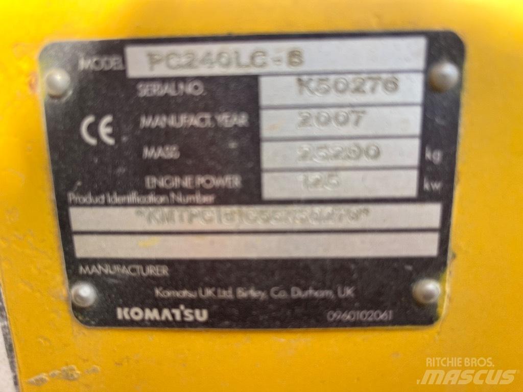 Volvo Pc240-7 대형 굴삭기 29톤 이상