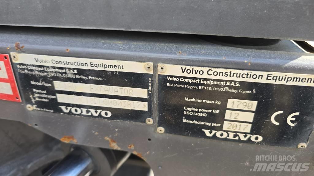Volvo EC 18 소형 굴삭기 7톤 미만