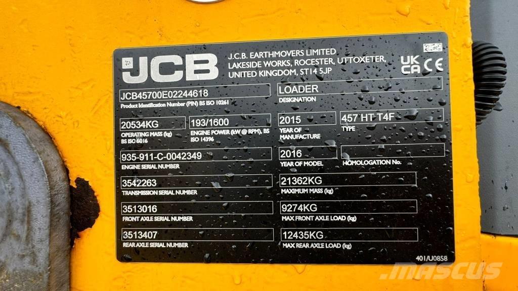 JCB 457 HT  휠로우더