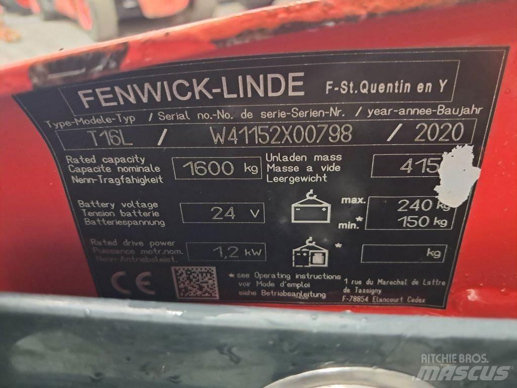 Linde T16L 핸드파레트 트럭