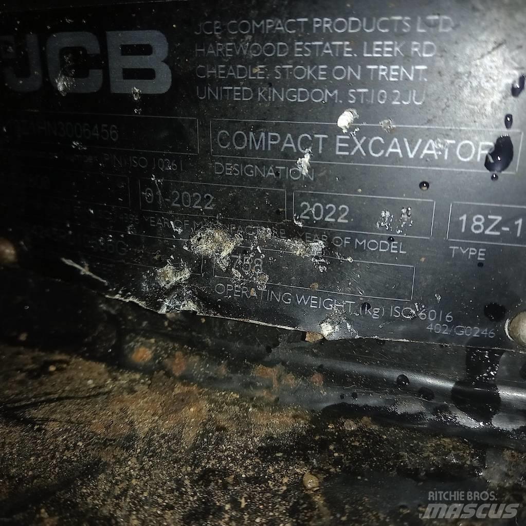 JCB 18Z-1 소형 굴삭기 7톤 미만