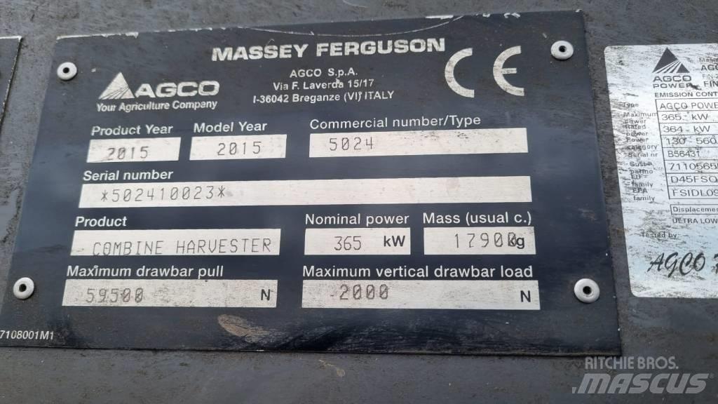 Massey Ferguson 9380 콤바인 수확기