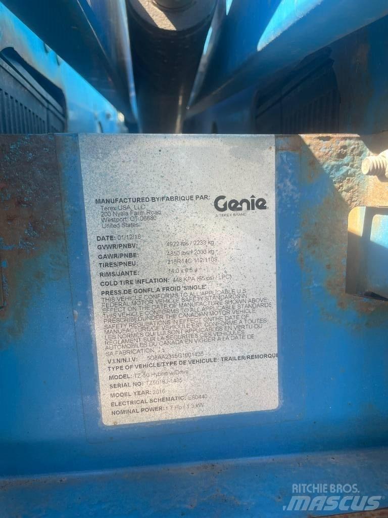 Genie TZ-50 트레일러 탑재 고소작업대