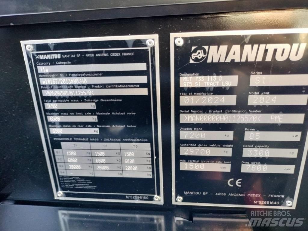 Manitou MLT733 농업용 텔레 핸들러