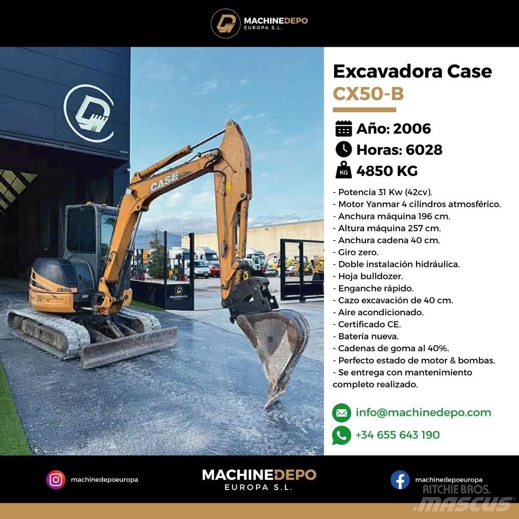 CASE CX 50 B 소형 굴삭기 7톤 미만